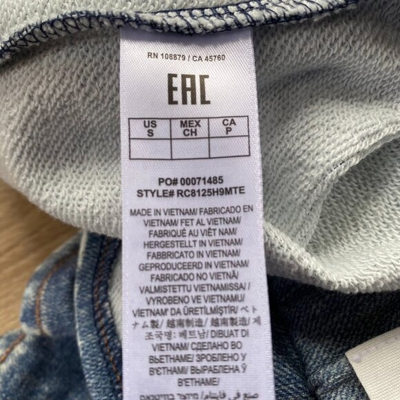 NWT Rag & Bone Miramar Cotton Walking Jean Shorts Blue Small - Picture 8 of 13